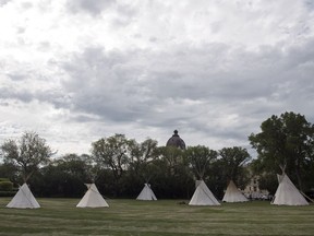 Six teepees now stand at the our Stolen Children camp in Regina.  Representatives from the camp said a meeting is set to take place in Fort Qu'Appelle on July 2 at a location that was mutually agreed upon by both parties.