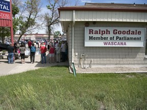 The Council of Canadians organized a rally outside against the federal governments' purchase of the Kinder Morgan pipeline. The rally took place outside of MP Ralph Goodale's Regina office on June 4, 2018.