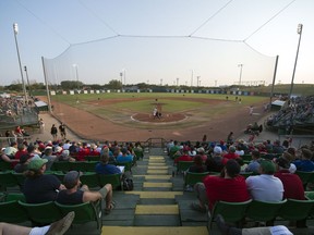 The Regina Red Sox could be moving from Currie Field (pictured) to a proposed new baseball stadium on Dewdney Avenue