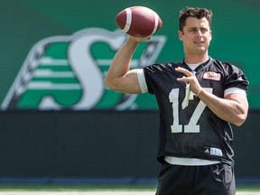 Zach Collaros is to start at quarterback for the Saskatchewan Roughriders during Friday's pre-season game against the visiting Calgary Stampeders