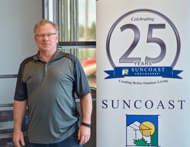 Led by general manager Don Larwood, Suncoast Enclosures has offered Better Outdoor Living for Saskatchewan clients for 27 years.