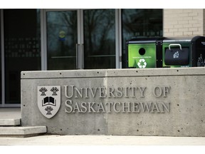 The University of Saskatchewan logo can be seen in this StarPhoenix file photo.