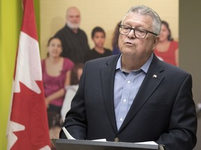 Ralph Goodale, federal minister of public safety and emergency preparedness, announces funding for emergency shelter initiatives in Saskatchewan. The announcement was made at the YWCA in Regina.