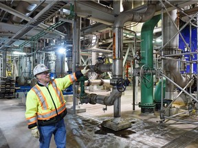 Dave Jobe, director carbon capture for SaskPower during  a tour of the Boundary Dam Unit 3 Carbon Capture plant just outside of Estevan on December 07, 2015.