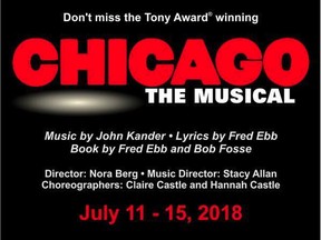 Regina Summer Stage is presenting Chicago The Musical from July 11-15 at the Regina Performing Arts Centre.