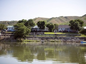 Lakefront cabins on Crooked Lake which the land is owned by the Sakimay First Nation, pictured on July 27, 2018