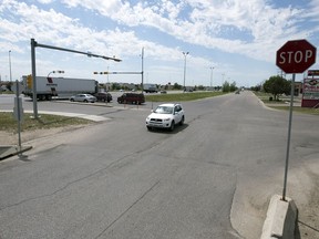 The intersection of Eastgate Drive and Coleman Crescent in east Regina.