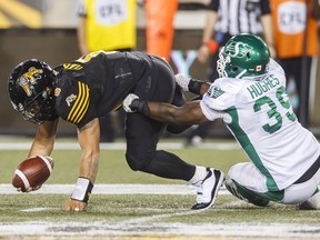 The Saskatchewan Roughriders' Charleston Hughes is hoping to extend his quarterback-sack streak to nine consecutive games Saturday against the host Winnipeg Blue Bombers.