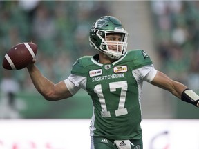 Quarterback Zach Collaros is to return to the Saskatchewan Roughriders' lineup Thursday against the host Edmonton Eskimos after missing 4 1/2 games with a concussion.