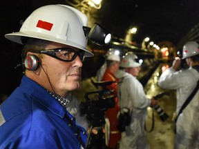 Cameco CEO Tim Gitzel during a Cameco media tour of the uranium mine in Cigar Lake.