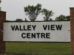 The sign that sits outside Valley View Centre in Moose Jaw.