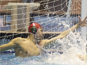 Brody McKnight, shown in this file photo, helped the Canadian junior men win the bronze medal at the Pan American junior water polo championships Sunday in Clearwater, Fla.