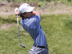 Kade Johnson of Yorkton, shown in this file photo, had a hole-in-one Monday at the Canadian amateur men's golf championship in Duncan, B.C.