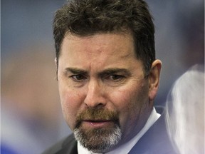 Dean Brockman, shown with the Saskatoon Blades last season, has begun his first training camp as the Swift Current Broncos' head coach and director of hockey operations.