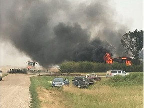 Danielle and Trevor Johnston and their seven children weren't home when their house near Griffin burned down on Saturday, Aug. 18, 2018. Facebook Photo