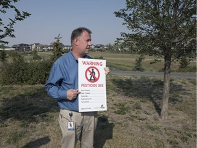 Russell Eirich, City of Regina manager of forestry, pest control and horticulture, speaks about the city's plan regarding its weed-spraying program for athletic fields and open spaces in Regina.
