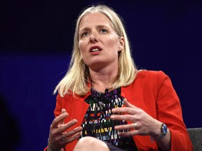 Minister of Environment and Climate Change Catherine McKenna speaks during the Canada 2020 Conference in Ottawa on Tuesday, June 5, 2018.