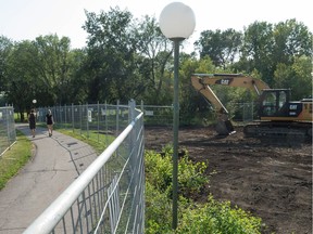 Construction is underway at the site of the new Conexus Credit Union building in Wascana Park.