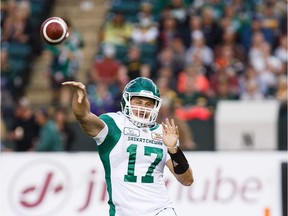 The Saskatchewan Roughriders' offence showed some life Thursday with Zach Collaros, 17, back at quarterback.
