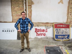 Tim Shultz, owner of Local and Fresh, stands in the space that is soon to house The Local Market in the old Weston Bakery building.