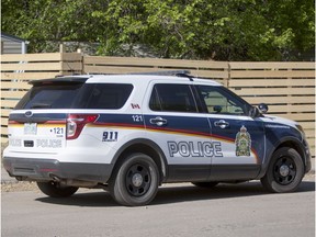 A Saskatoon Police Service vehicle.