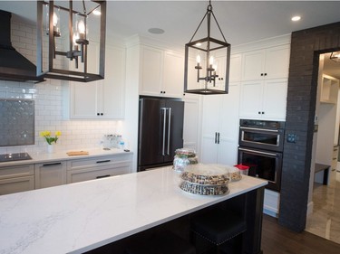 The kitchen in the  Hospitals of Regina Foundation 2018 home lottery house on Chuka Drive.