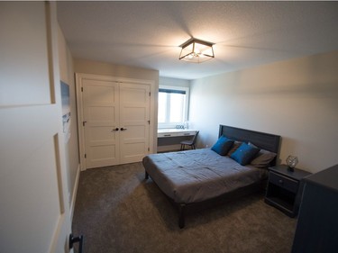 A bedroom in the  Hospitals of Regina Foundation 2018 home lottery house on Chuka Drive.