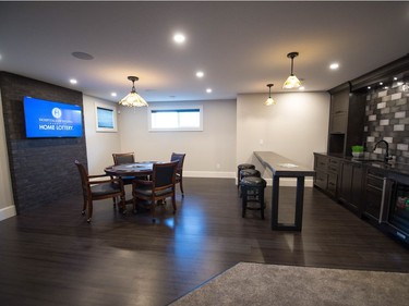 A dining area in the  Hospitals of Regina Foundation 2018 home lottery house on Chuka Drive.