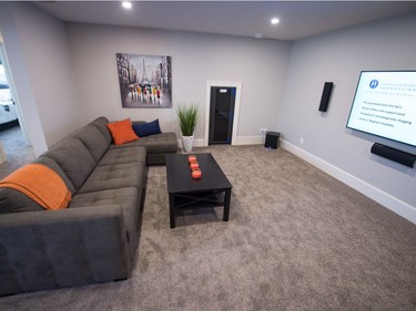 A sitting room in the  Hospitals of Regina Foundation 2018 home lottery house on Chuka Drive.