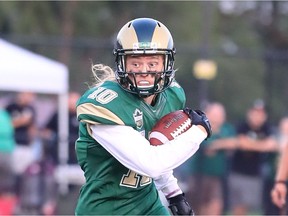 Bennett Stusek is the first  opening-day rookie starting receiver in University of Regina Rams history.