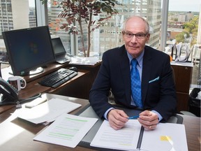 Clive Weighill, who was recently appointed Chief Coroner, sits in his office in Hill Tower III in Regina.