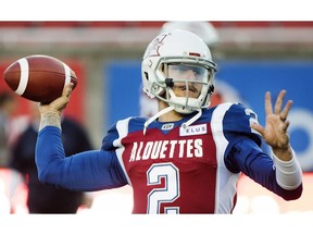 Johnny Manziel is to make his fourth start for the Montreal Alouettes on Sunday against the visiting Saskatchewan Roughriders.