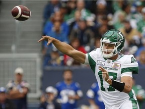 Zach Collaros and the Saskatchewan Roughriders' offence have taken some strides in recent weeks, according to columnist Rob Vanstone.