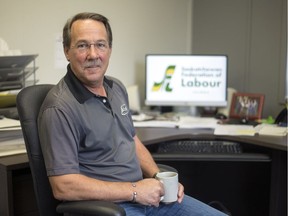 Saskatchewan Federation of Labour president Larry Hubich. Hubich has announced he won't be seeking re-election when the SFL holds its convention next month.