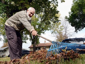 Umardraz Rana rakes up leaves in this Leader-Post photo from October 2014. The City of Regina has once again opened its yard waste depots.