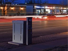 A speed camera on Rochdale Boulevard in Regina.