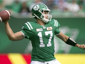 Zach Collaros and his cohorts on the Saskatchewan Roughriders' offence are looking for an improvement in production.