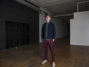 Andrew Gordon, executive vice president at Aura Cannabis, inside of the shop in Riversdale that is set to become Aura Cannabis retail store in Saskatoon, Sk on Wednesday, September 19, 2018.