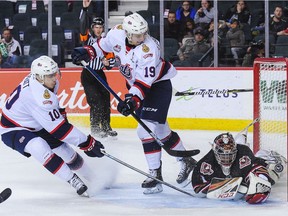 Austin Pratt, 19, has been impressive on the Pats' top line, which also includes Jake Leschyshyn and Nick Henry.