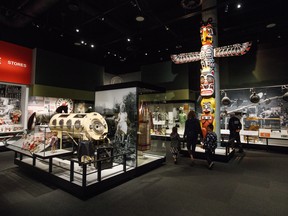 The Human History gallery at the new Royal Alberta Museum.