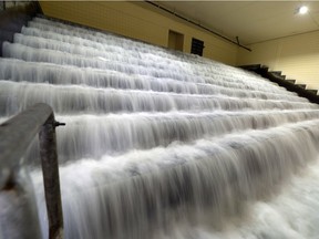 Water is again flowing at the Buffalo Pound Water Treatment Plant.