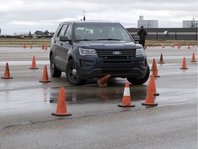 SGI and the RCMP invited media out to the RCMP Depot track to take part in a closed course distracted driving course to raise awareness about this unsafe practice.