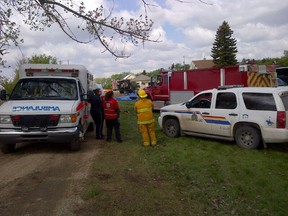 Authorities investigate a potential clandestine lab or chemical dump site near Strasbourg in 2013.