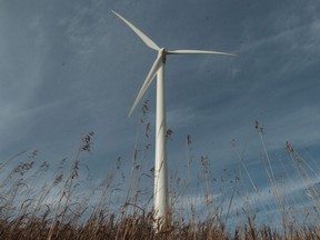 The SaskPower Cypress Wind Power Facility Carmichael Site near Gull Lake in October, 2005.