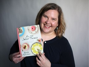 Renee Kohlman is photographed in studio with her new cookbook "All the Sweet Things" in Saskatoon on April 5, 2017.