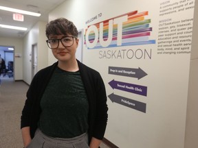 Education and operations manager of OUTSaskatoon Amanda Guthrie said the Saskatoon Police Service have done good work in developing a more "progressive" strip search policy. Photo taken Nov. 8, 2018.