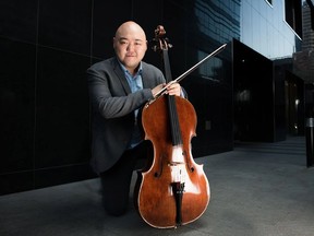 Arnold Choi, principal cellist for the Calgary Philharmonic Orchestra, will perform in the Cecilian Chamber Series' Bach, Bratwurst and Beer concert event on Dec. 1, 2018, in Regina.