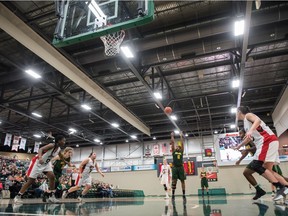 Kyia Giles, shown shooting a free throw last season, and the University of Regina Cougars women's basketball team are ready for Friday's Canada West home opener against the Trinity Western Spartans.
