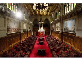 Both sides say their negotiators remain at the table as a Senate vote on legislation that would force an end to rotating walkouts at Canada Post inches closer. The Senate is pictured on Parliament Hill in Ottawa on Tuesday, Nov. 13, 2018.