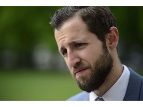 Journalist Ben Makuch of Vice Media arrives to the Supreme Court of Canada in Ottawa on May 23, 2018.